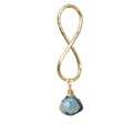 Infinity pendant - choice of A-grade stone - Gold