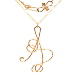 Letter pendant - Gold