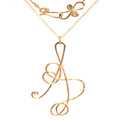 Letter pendant - RoseGold