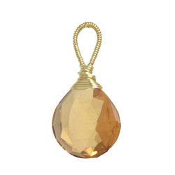 Honey quartz - Gold