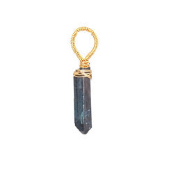 London blue quartz dagger - Gold