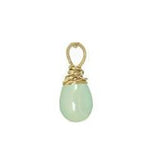 Pale green chalcedony - Gold