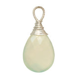 Sea Blue Chalcedony - Gold