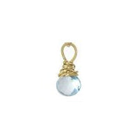 Swiss Blue Topaz - Gold