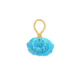 Turquoise flower - Gold