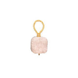 White druzy square - Gold