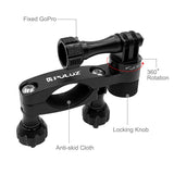 Metal Bicycle Bike Handlebar Mount Clip Holder Tripod Clamp For GoPro Hero DJI Osmo Action Camera black