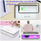 Plastic Multifunctional Wireless Charger Mobile Phone UV Sterilization Disinfection Set white