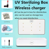 Plastic Multifunctional Wireless Charger Mobile Phone UV Sterilization Disinfection Set white