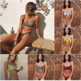 Snakeskin Bikini Women Swimwear Leopard Bikinis Sexy Biquini Swim Suit Push Up Swimsuit Female Beachwear Swimming Bikini Women