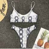 Snakeskin Bikini Women Swimwear Leopard Bikinis Sexy Biquini Swim Suit Push Up Swimsuit Female Beachwear Swimming Bikini Women