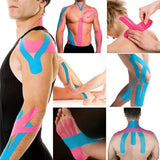 5 Size Kinesiology Tape Athletic Tape Elastoplast Sports Recovery Strapping Gym Waterproof Tennis Muscle Pain Relief Bandage