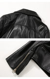 Genuine Leather 2020 spring new street leather women's sheepskin short personality zipper motorcycle leather jacket