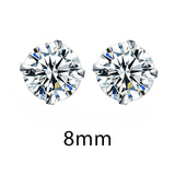 BRAVEKISS Fashion Crystal Zirconia 925 Sterling Silver Stud Earrings for Women Jewelry Cubic Zircon Stone Accessories BLE0285