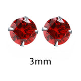 BRAVEKISS Fashion Crystal Zirconia 925 Sterling Silver Stud Earrings for Women Jewelry Cubic Zircon Stone Accessories BLE0285