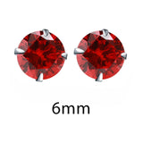 BRAVEKISS Fashion Crystal Zirconia 925 Sterling Silver Stud Earrings for Women Jewelry Cubic Zircon Stone Accessories BLE0285