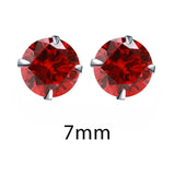 BRAVEKISS Fashion Crystal Zirconia 925 Sterling Silver Stud Earrings for Women Jewelry Cubic Zircon Stone Accessories BLE0285