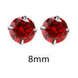 BRAVEKISS Fashion Crystal Zirconia 925 Sterling Silver Stud Earrings for Women Jewelry Cubic Zircon Stone Accessories BLE0285