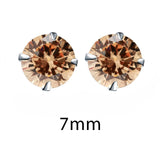 BRAVEKISS Fashion Crystal Zirconia 925 Sterling Silver Stud Earrings for Women Jewelry Cubic Zircon Stone Accessories BLE0285