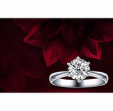 Romantic Wedding Rings Jewelry Cubic Zirconia Ring for Women Men 925 Sterling Silver Rings Accessories