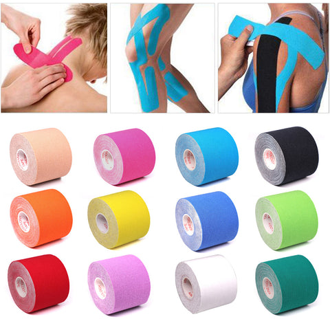 5 Size Kinesiology Tape Athletic Tape Elastoplast Sports Recovery Strapping Gym Waterproof Tennis Muscle Pain Relief Bandage