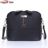 Vogue Star HOT SALE! 2017 Women Messenger Bags Fashion Mini Bag With Deer Toy Shell Shape Bag Women Shoulder Bags  LS571