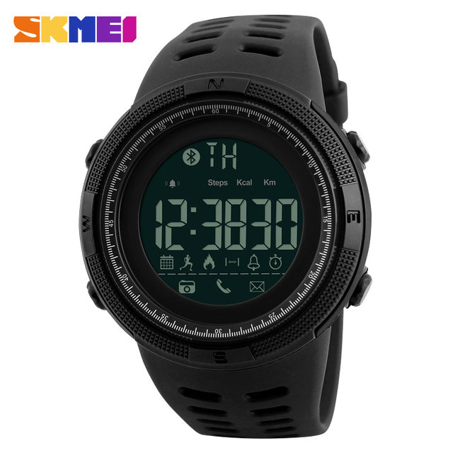 New SKMEI Brand Bluetooth Smartwatch For Apple, IOS, Android, 50M Waterproof, Pedometer Sport Watches