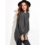 Fashion Women Blouse Winter Warm Long Sleeve O Neck Knitwear Pullover