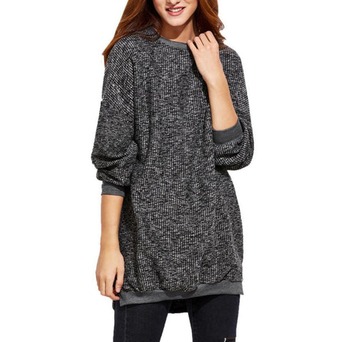 Fashion Women Blouse Winter Warm Long Sleeve O Neck Knitwear Pullover