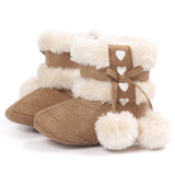 Toddler Girls Boots Girls Snow Boots Shoes Fashion kids shoes Baby shoes Soft Sole Snow Boots Soft Crib girls winter boots