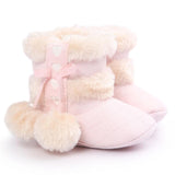 Toddler Girls Boots Girls Snow Boots Shoes Fashion kids shoes Baby shoes Soft Sole Snow Boots Soft Crib girls winter boots