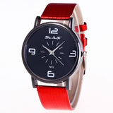 Luxury Brand Fashion number Parten Women's Quartz Wrist Watch Leather Band Casual Dress Watch