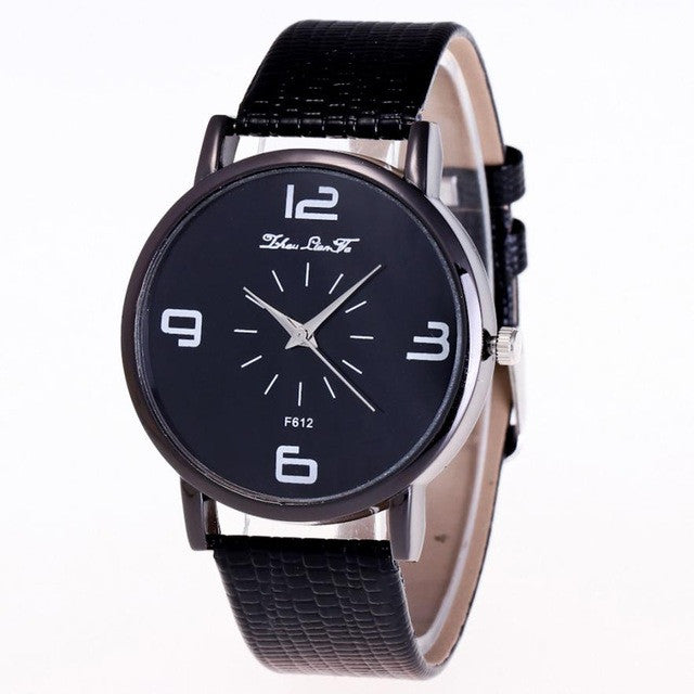 Luxury Brand Fashion number Parten Women's Quartz Wrist Watch Leather Band Casual Dress Watch