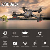 XS809 2.4GHz 4CH 6-axis Gyro Pocket Mini Selfie Foldable RC Drone Quadcopter