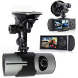 Full HD 720P 140 Degree Wide Angle Dual Lens Dashboard Camera