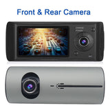 Full HD 720P 140 Degree Wide Angle Dual Lens Dashboard Camera