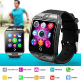 Q18 Smart Wrist Watch Bluetooth Smartwatch Phone with Camera TF/SIM Card Slot GSM Anti-lost Watch (Black)