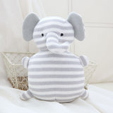 Cotton Knitted Wool Animal Doll Super Cute Baby Pacified Plush Toys Bear  (built-in bell)