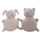 Cotton Knitted Wool Animal Doll Super Cute Baby Pacified Plush Toys Rabbit (built-in bell)