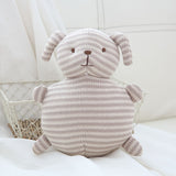 Cotton Knitted Wool Animal Doll Super Cute Baby Pacified Plush Toys Rabbit (built-in bell)