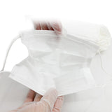 White Color Face Masks Disposable 3 Layers Dustproof Mask Facial Protective Cover Masks Set Anti-Dust Salon Earloop Mask white_20PCS