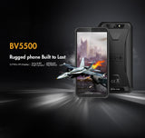 BlackView BV5500 5.5"" IP68 Waterproof Rugged Outdoor 2GB+16GB Android 8.1 4400mAh Dual SIM 18:9 Smartphone - Black  EU PLUG