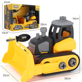 Children Take Apart Construction Educational DIY Engineering Vehicle Toys Gifts for Kids Bulldozer