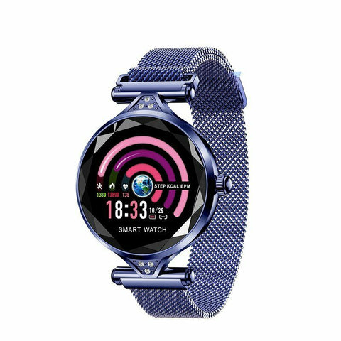 H1 Waterproof Women Lady Fashion Smart Watch Bracelet Sport Fitness Tracker - Blue