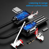 Type-C to 3.5mm Headphone Audio Jack 2-in-1 USB C AdapterAUX Wired Music Charging Converter for Samsung Huawei  black