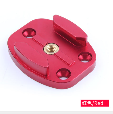 Metal Quick Release Mount for GoPro8/7/6 osmo action Tripod Plate Bracket Base red