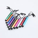 Touch Screen Pen Unique Retractable Capacitive Diamond Stylus for iPhone iPad Tablet PC Random_3 pcs