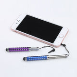 Touch Screen Pen Unique Retractable Capacitive Diamond Stylus for iPhone iPad Tablet PC Random_3 pcs