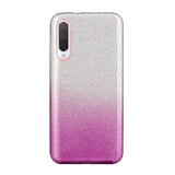 For Samsung A10/A50/A30S/A70/A20S Phone Case Gradient Color Glitter Powder Phone Cover with Airbag Bracket purple