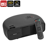 G760 Home Theater HD Projector - 1080p Support, 200 Lumen, 150-Inch Image Size, 2W Speaker, VGA, HDMI, USB